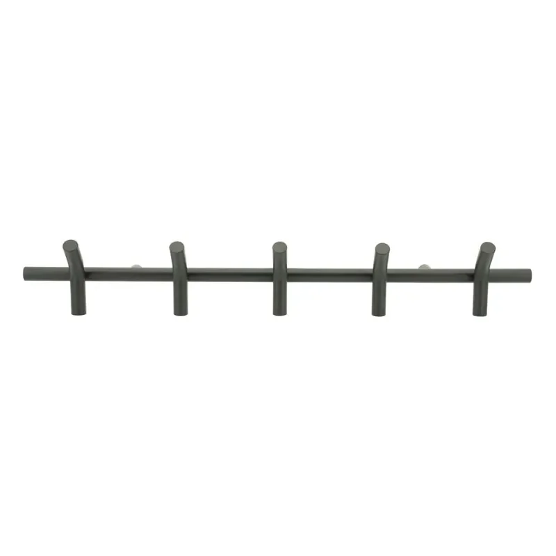 By-Boo, Wall coat rack Matto 5 - black 88x14x11,5 cm