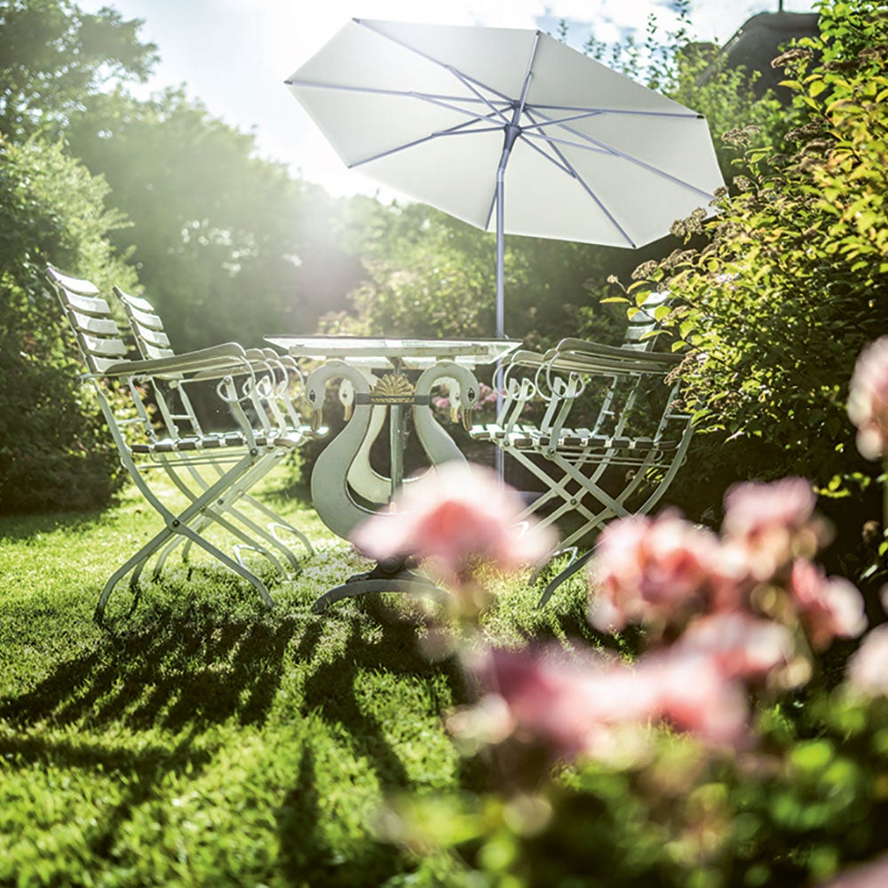 Alu-Smart parasoll 250 X 200 cm kat.2 158 Off white