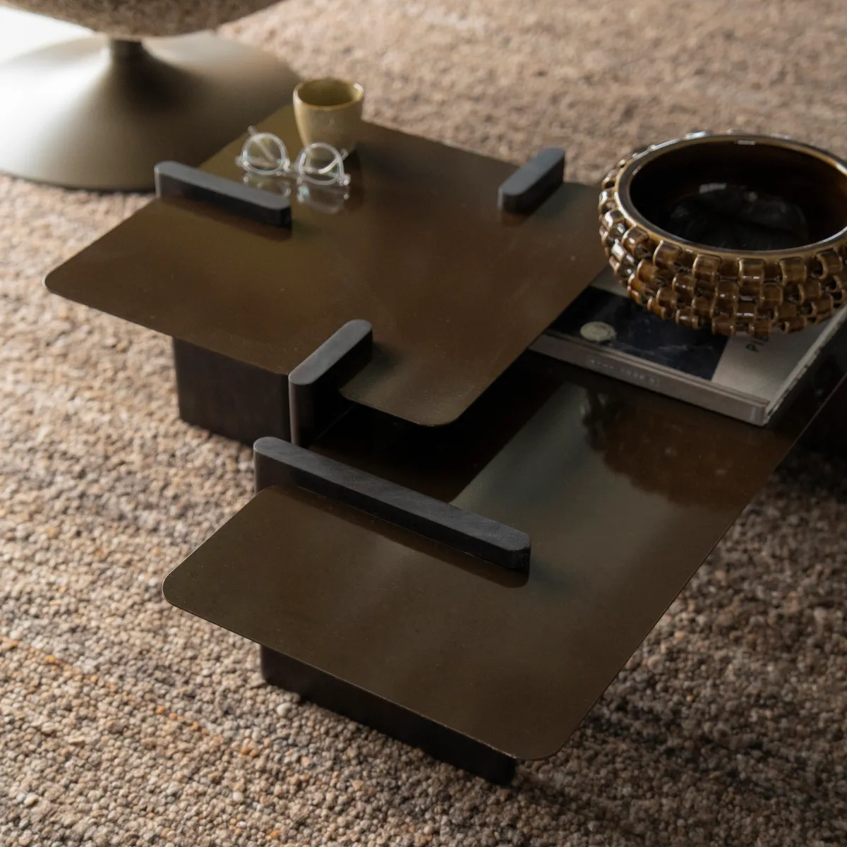 Voro sidebord 35x52x56 cm jern brun