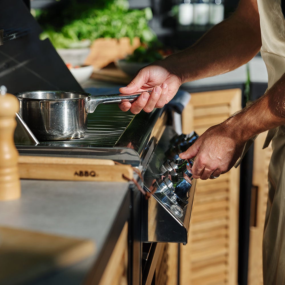 Fornax kjøkkendel stor svart/grå Brafab