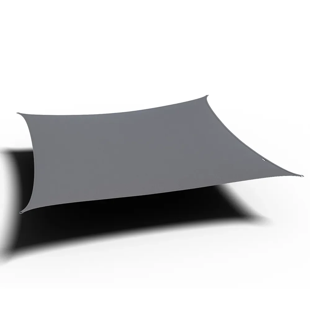 Dreamsail solseil vanntett firkantet 400x400cm grå