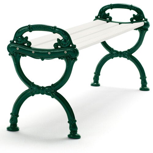 Benk Byarum / g:grønn / v:hvit lakk. for Byarums Bruk