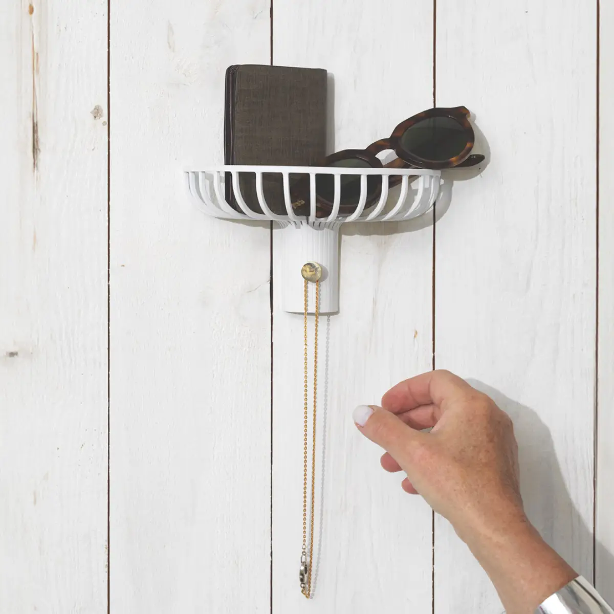 Lunett Objects nøkkelholder hvit