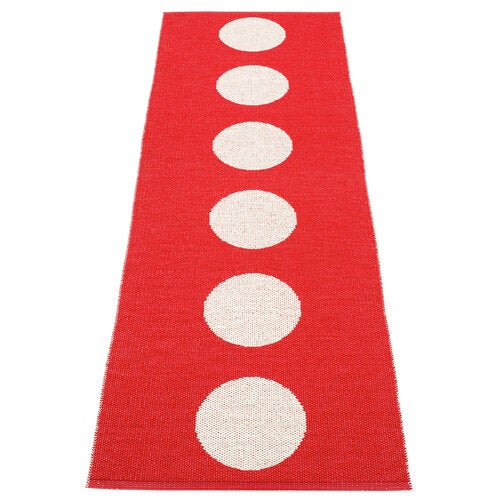 Vera matte 70x225 cm red / vanilla 