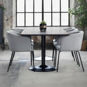 Davis spisebord 100x210 cm svart