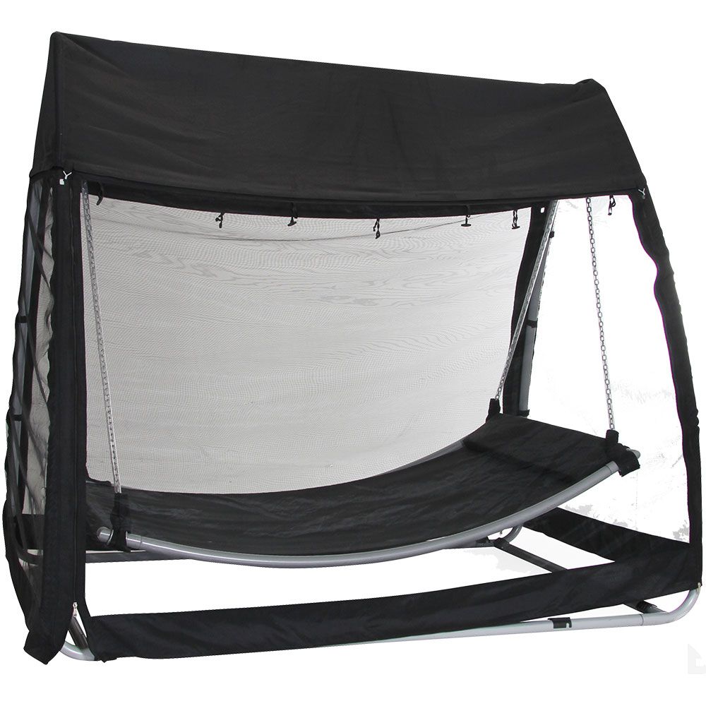 Silas hengekøye sølv/svart Brafab