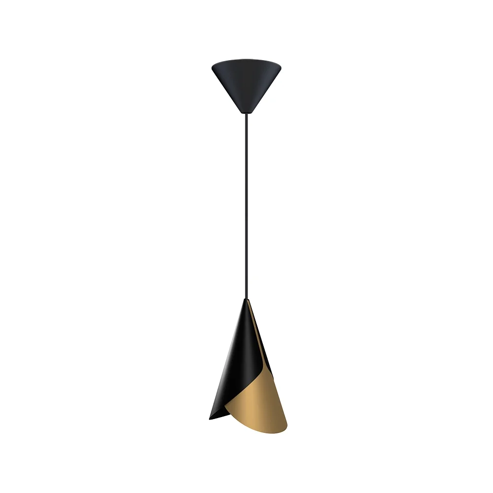 Cornet Lampeskjerm Black/Brass