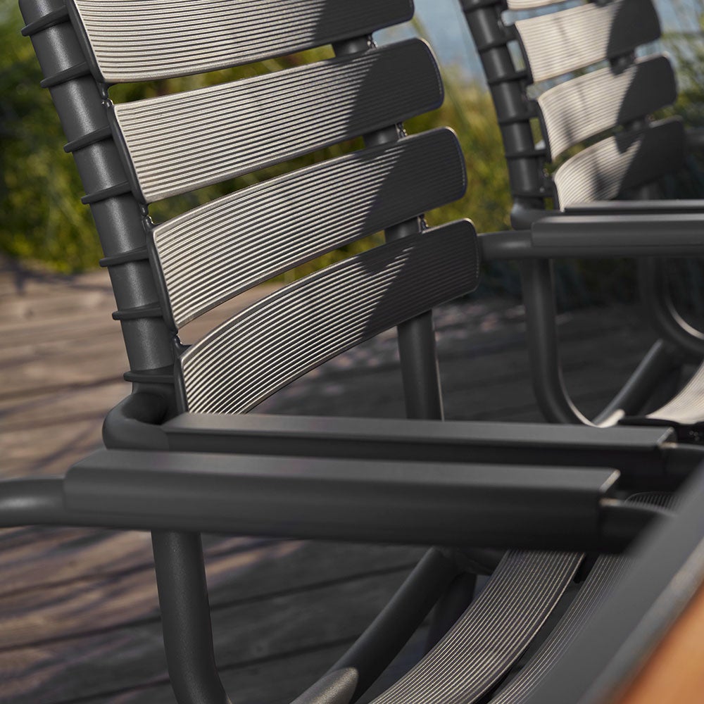 ReCLIPS Spisebordsstol svart/sort aluminium