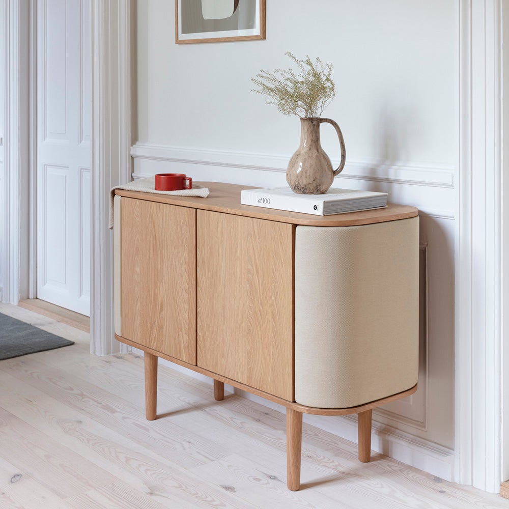 Treasures skap med 2 dører i eik/white sands