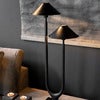 Twin Bordlampe antikk bronse 