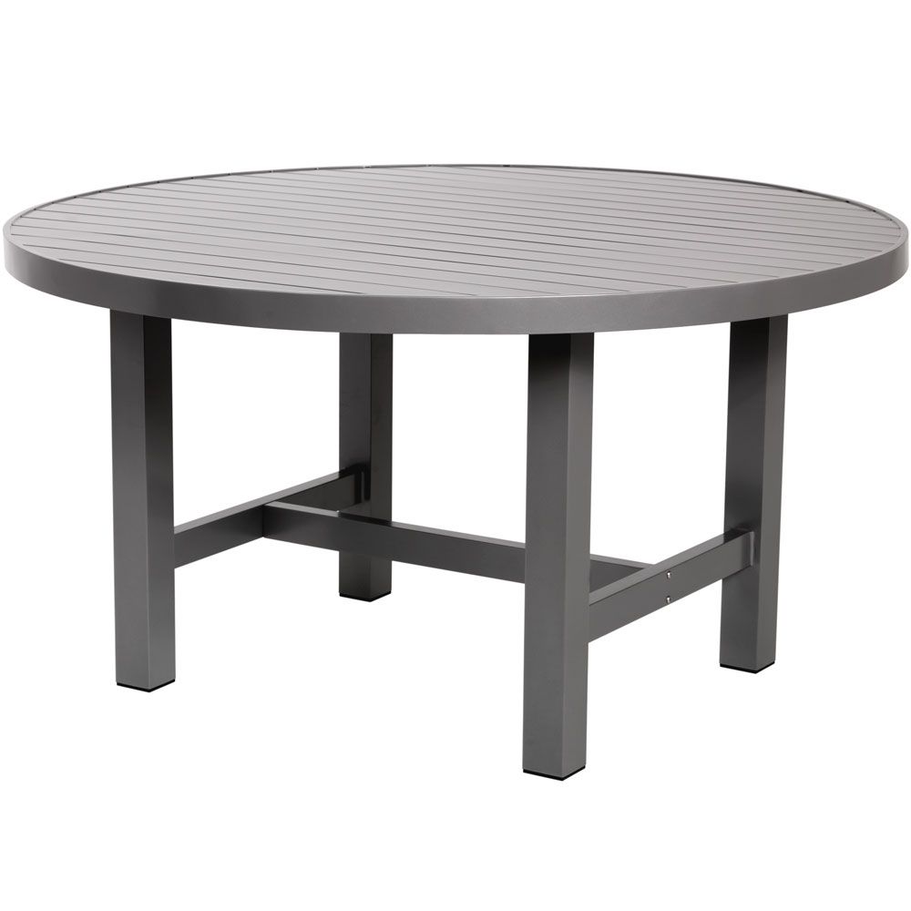 Fri Form, 120cm spisebord aluminium grå