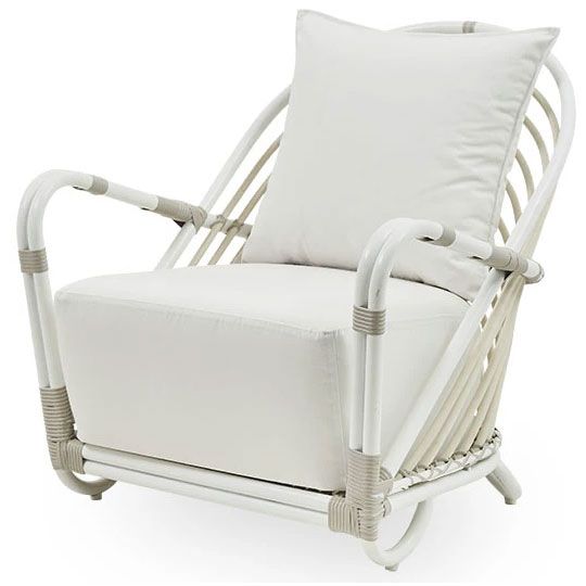 Lenestol Charlottenborg Kunstrotting Hvit