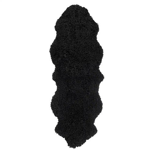 Curly Saueskinn 60x180 cm Black