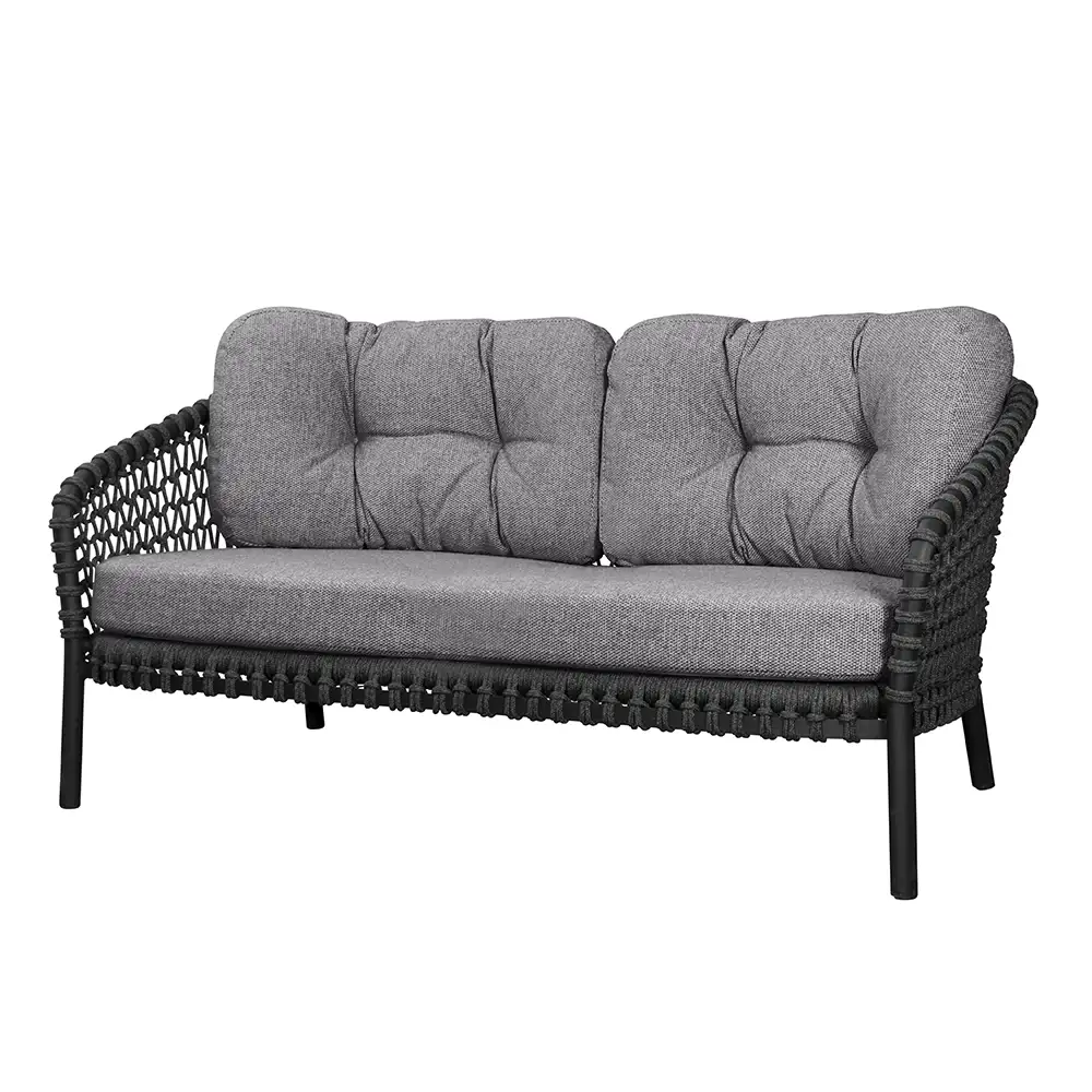 Ocean putesett, Dark grey, til 2-seters sofa