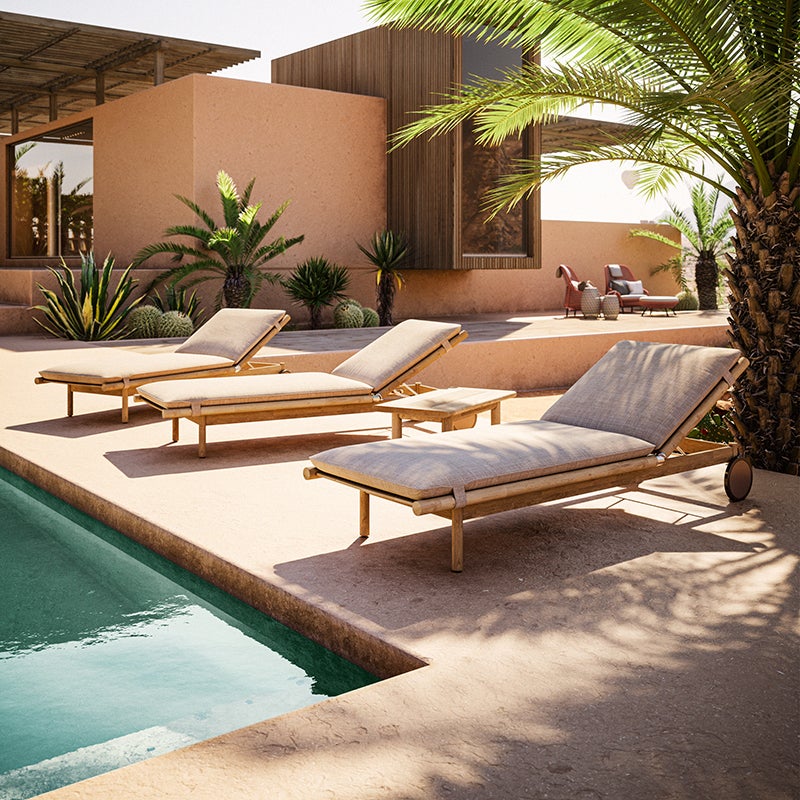 TIBBO salongbord 46x92 cm teak 