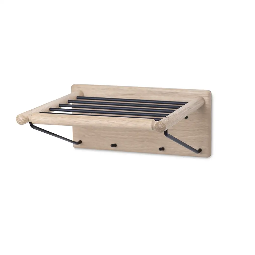 Twist Hattehylle 37 cm hvitoljet eik