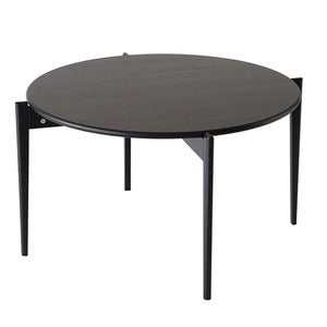 Tilia Sofabord Ø88 cm Svartbeiset eik