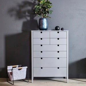 Klinte Kommode 4+4 Grå