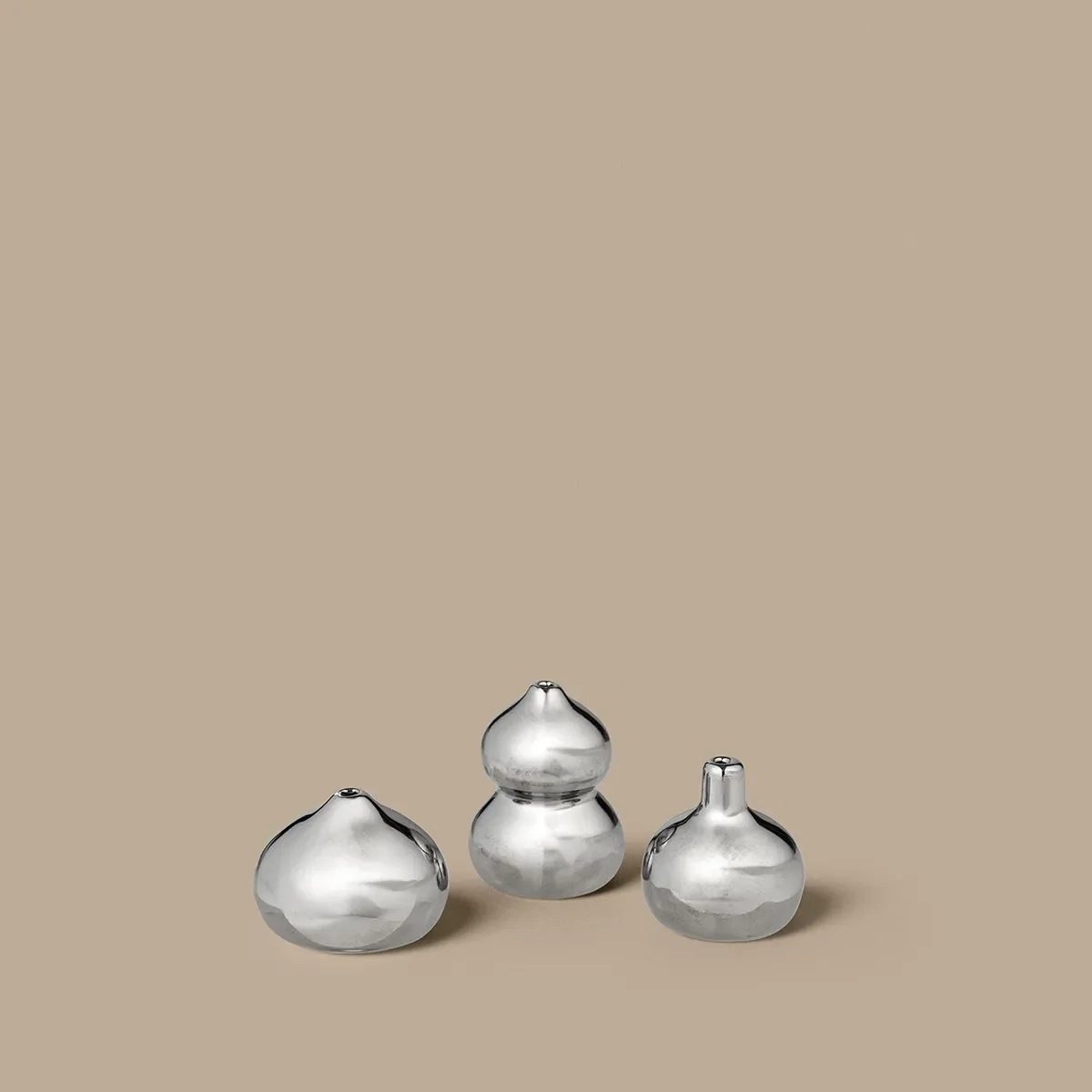 Minivase Komo Silver Sett med 3
