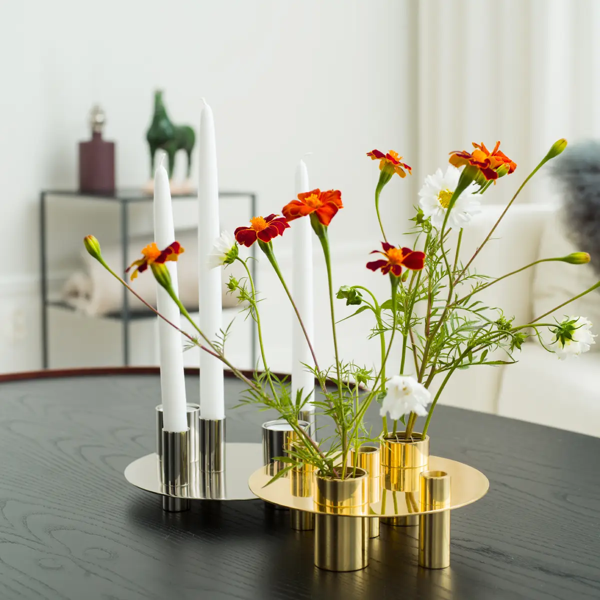 Awa vase/lysholder messing
