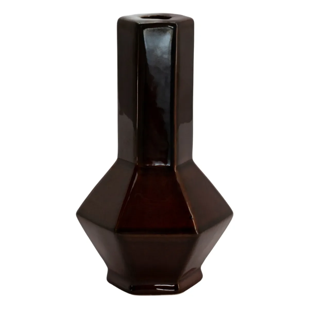 Axis large Lysestake 11,5x10,3x20 cm Leirtøy dark red