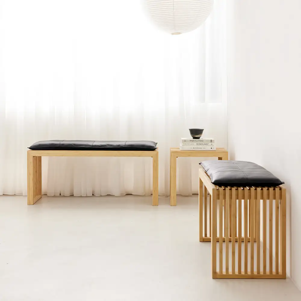 Rib benk 104 cm Teak