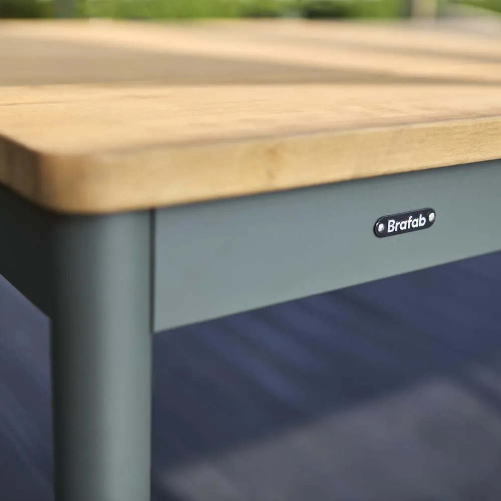 Nox Bistro spisebord 70x125 cm Bambu/Nordic Green