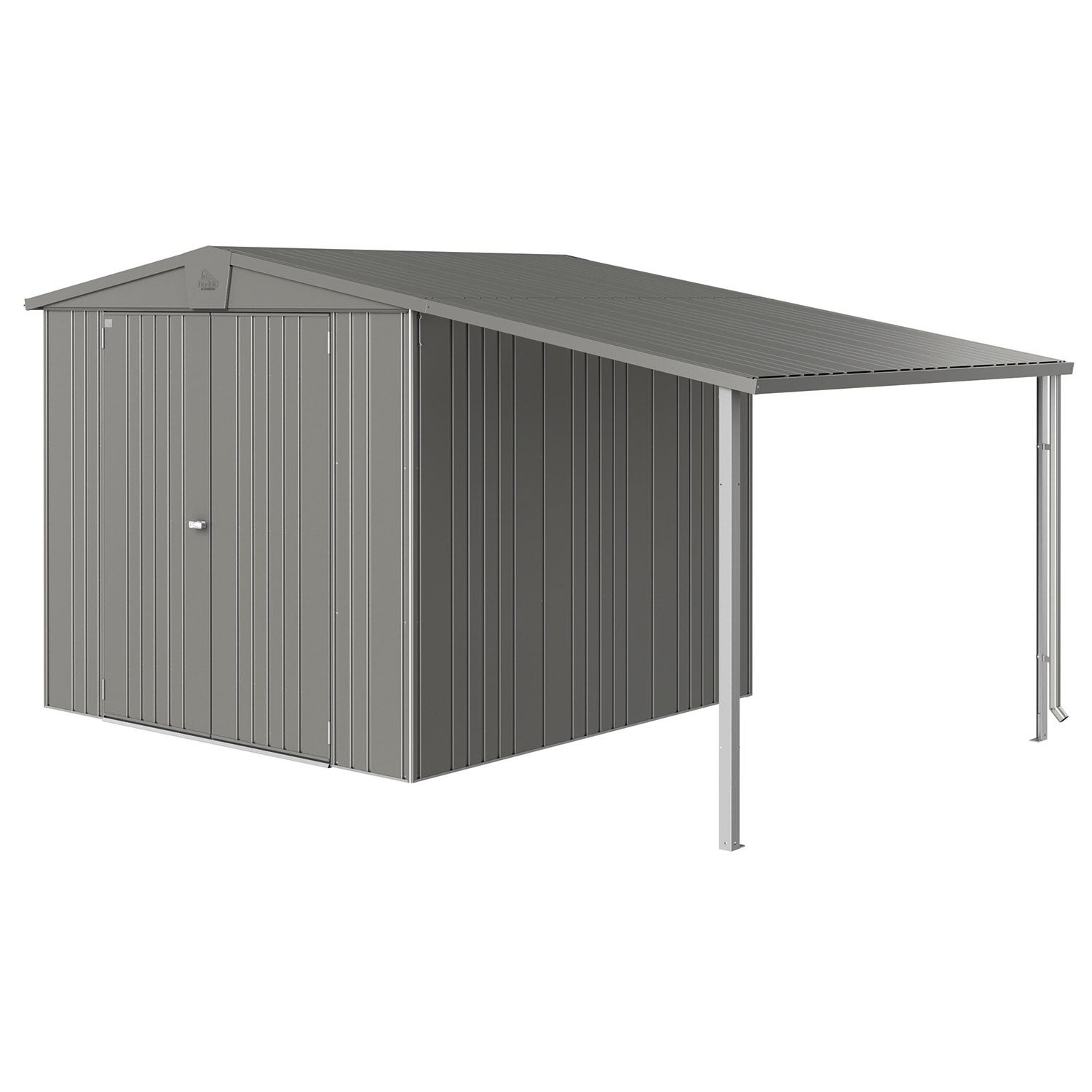 Europa sidetak Hageskur størrelse 45 metallic kvartsgrå Biohort