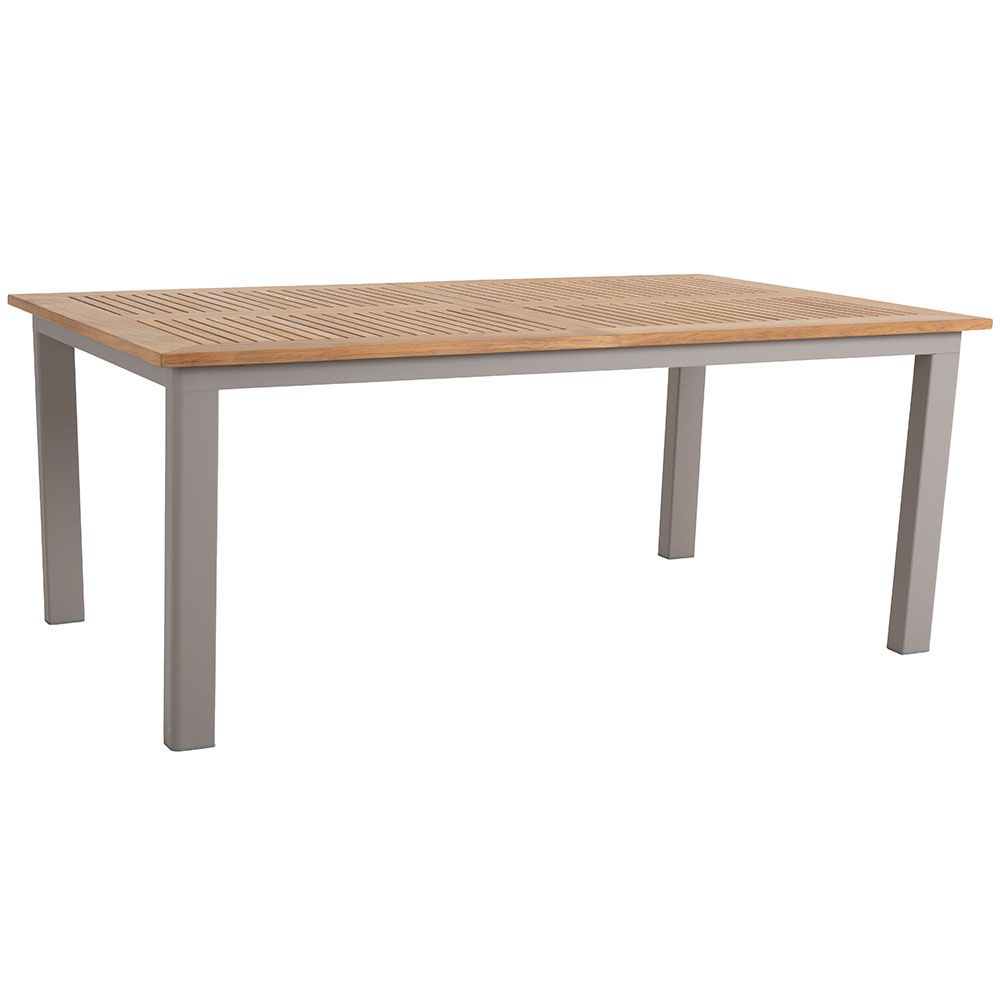 Lyon Spisebord 224-304X100 Cm Khaki/Teak