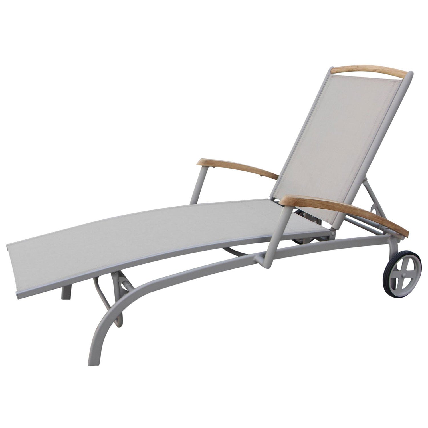 Andy hvilestol khaki/khaki teak