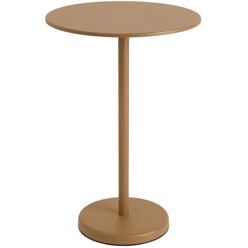 Linear Steel Barbord Ø70 cm Burnt Orange 