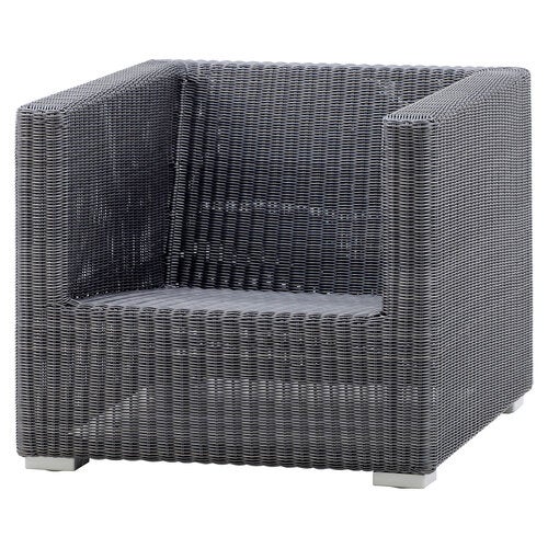 Chester Lounge lænestol Polyrattan Grafit 