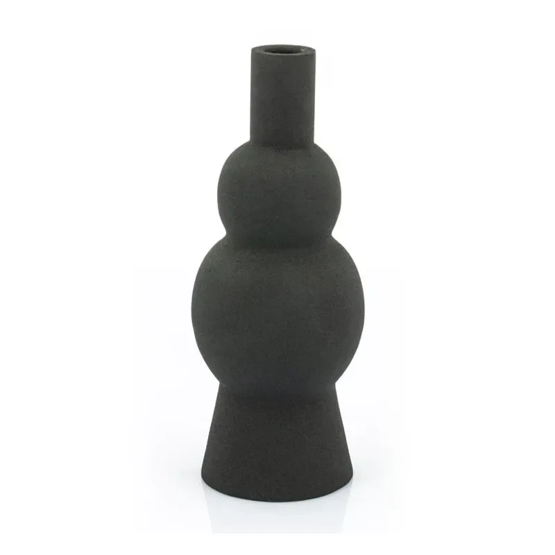 Bold lysestake 11x11x26.5 cm jern svart