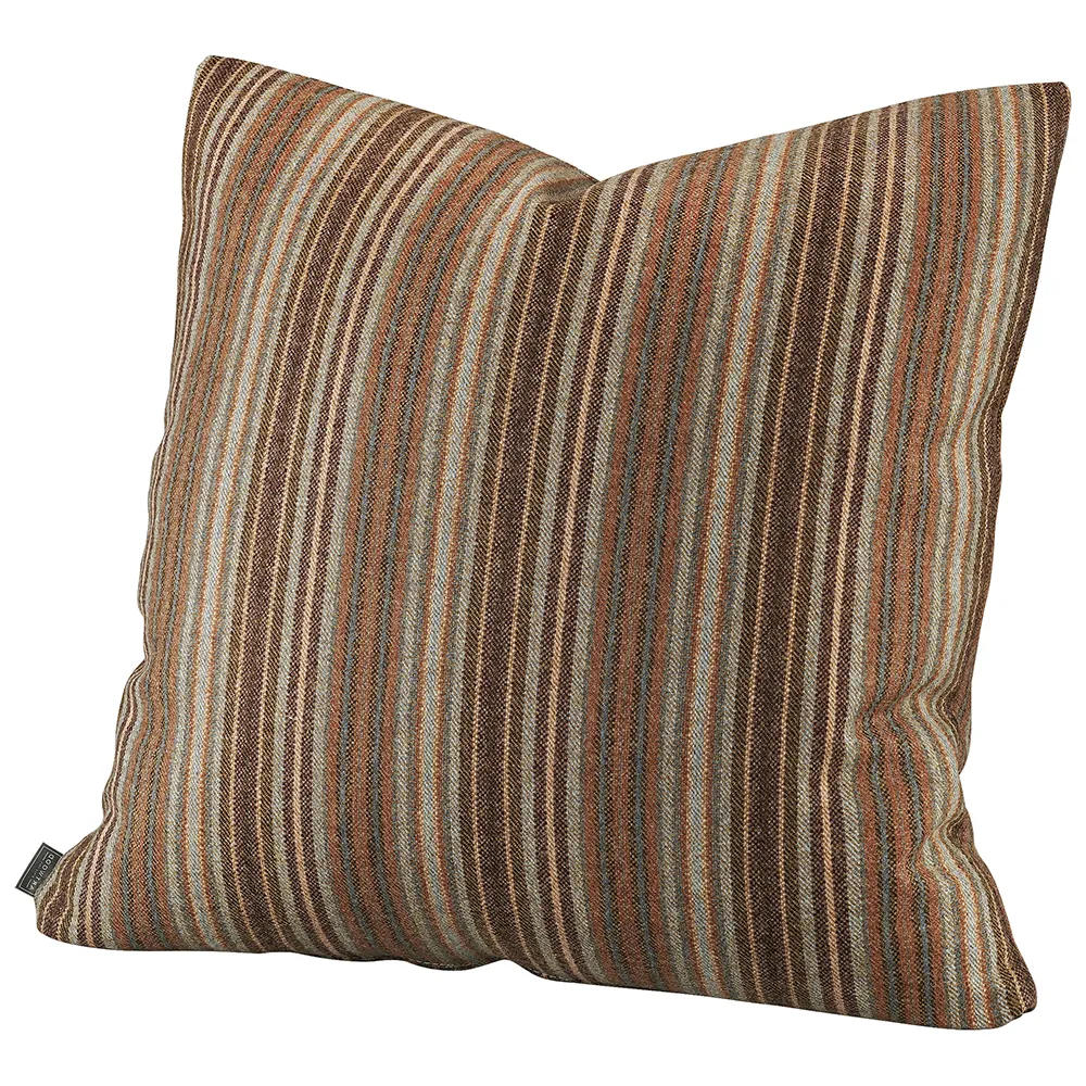 Glensdale Stripe Grey/Ochre putetrekk 50x50 cm