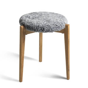 Vinz krakk lakkert eik/safeskinn lysegrå