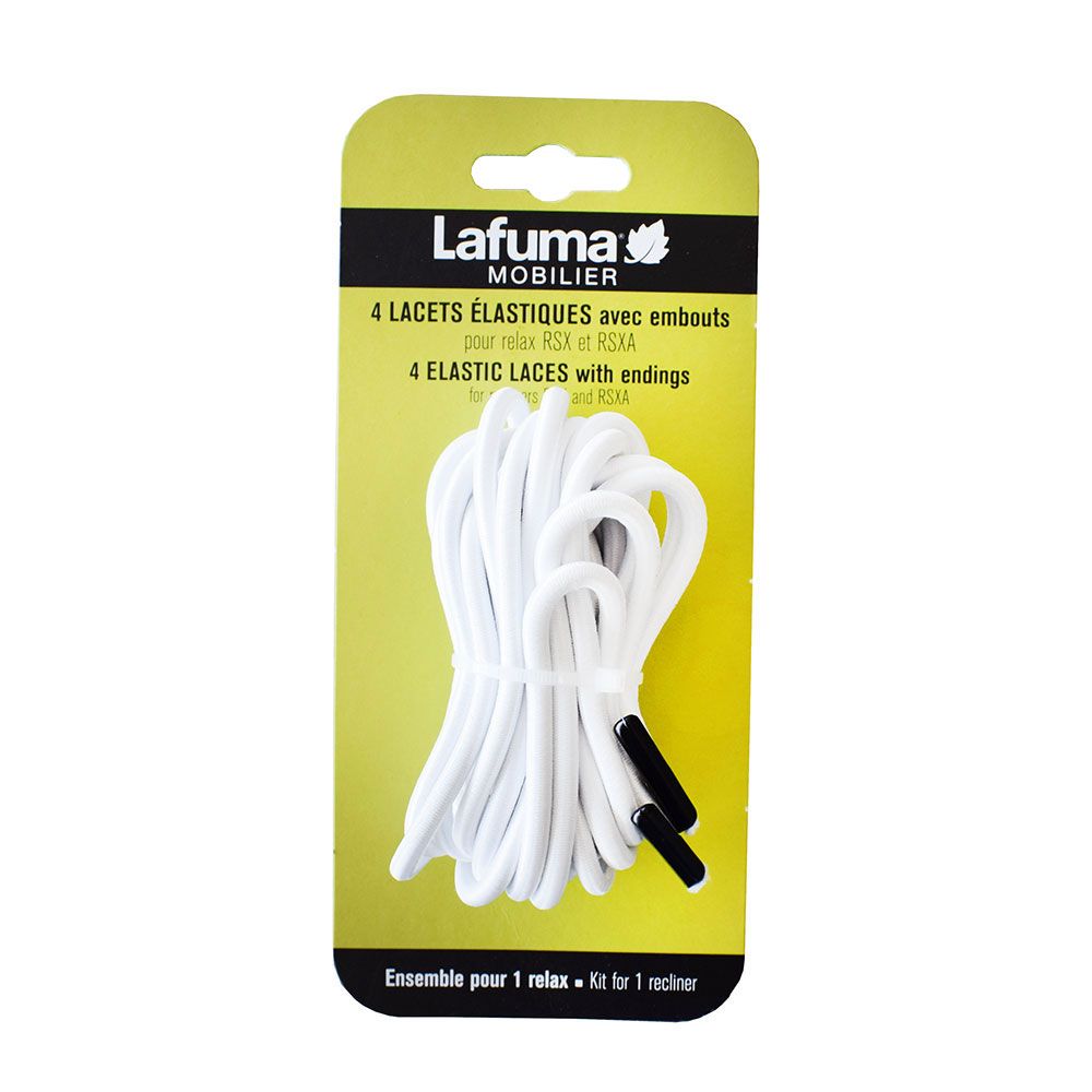 Gummistrikk til Baden-stol hvit