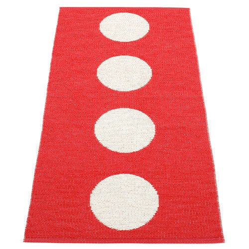 Vera matte 70x150 cm red / vanilla 