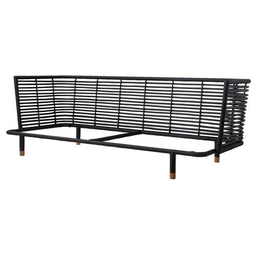 Sense Svart flettet sofa