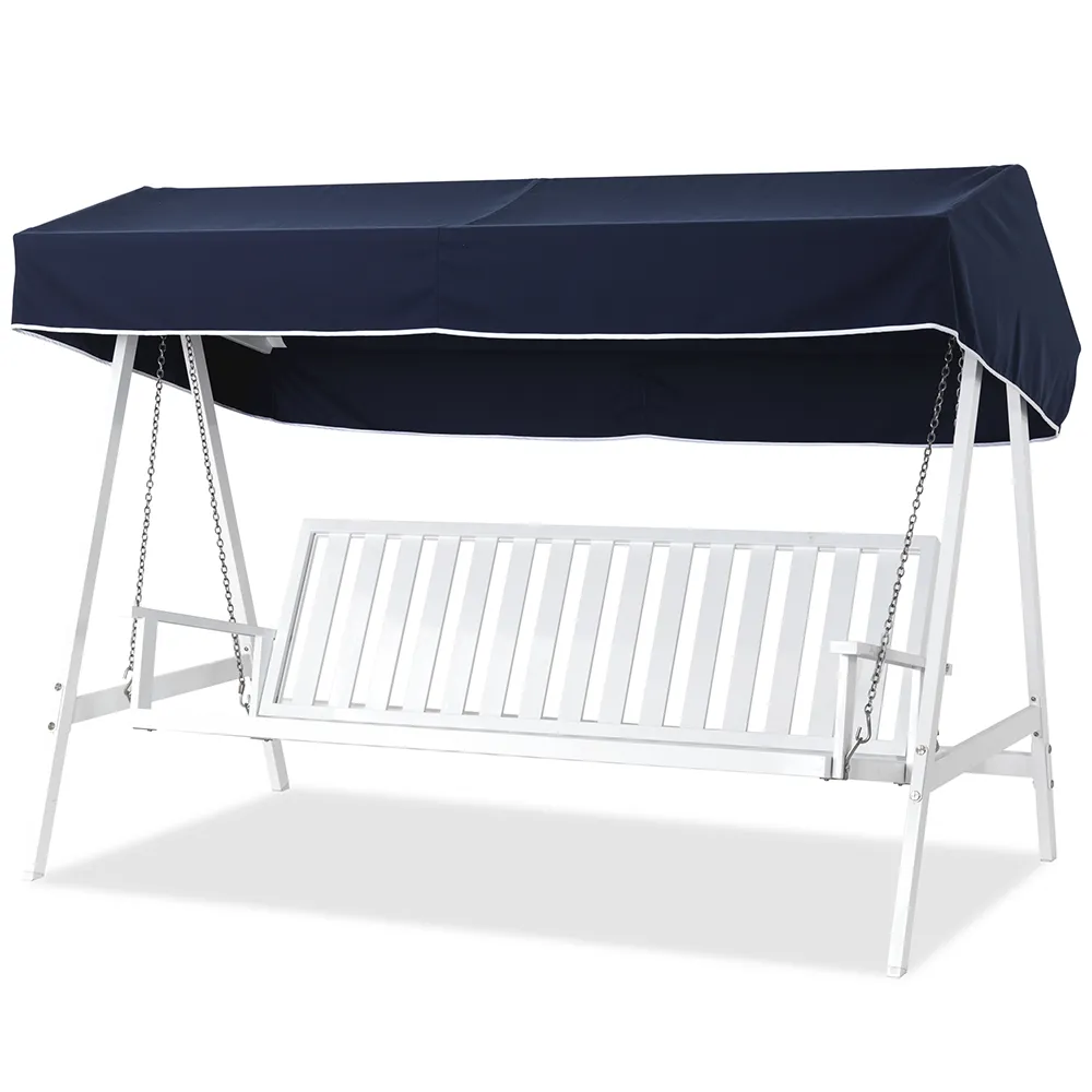 Hængesofa aluminium hvid 