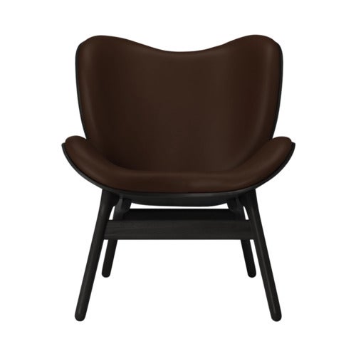 A Conversation Piece Lounge stol Black Oak/Hope Leather Brown