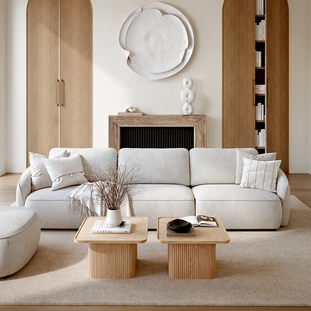 Sullivan salongbord 60x60 cm hvitpigmenterad