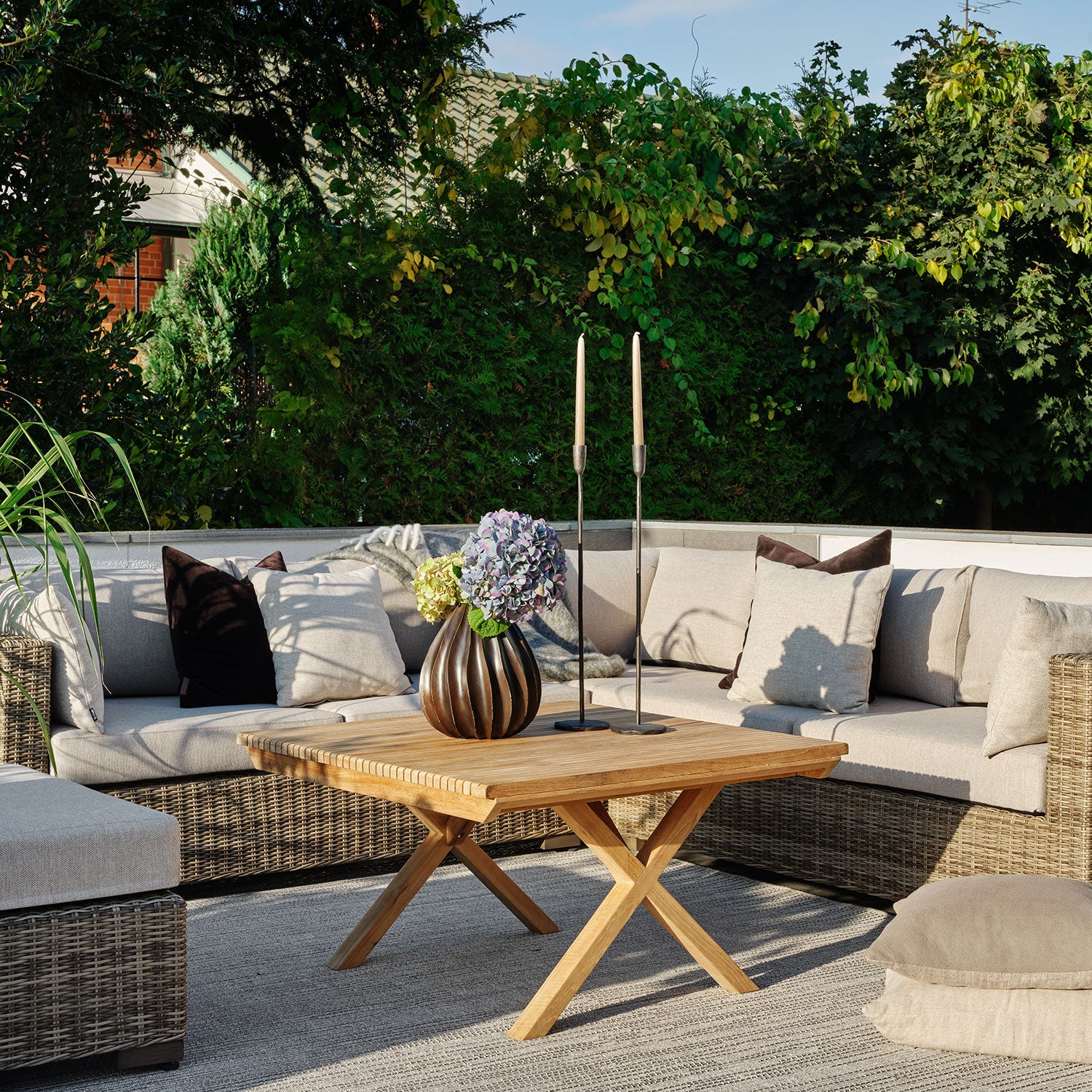 Julita salongbord 89 X 89 natur Brafab