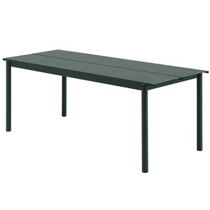Linear Steel Spisebord 200X75 cm Dark Green 