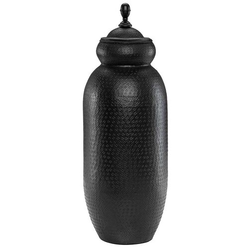 Urne Genua liten svart Artwood