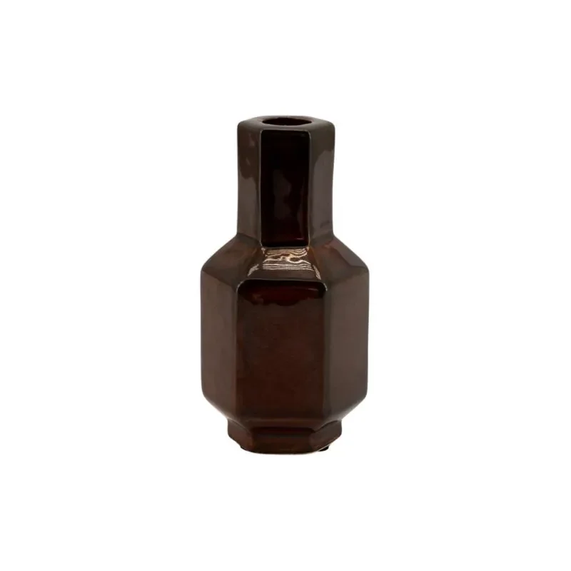 Axis small Lysestake 7,8x7x15 cm Leirtøy dark red