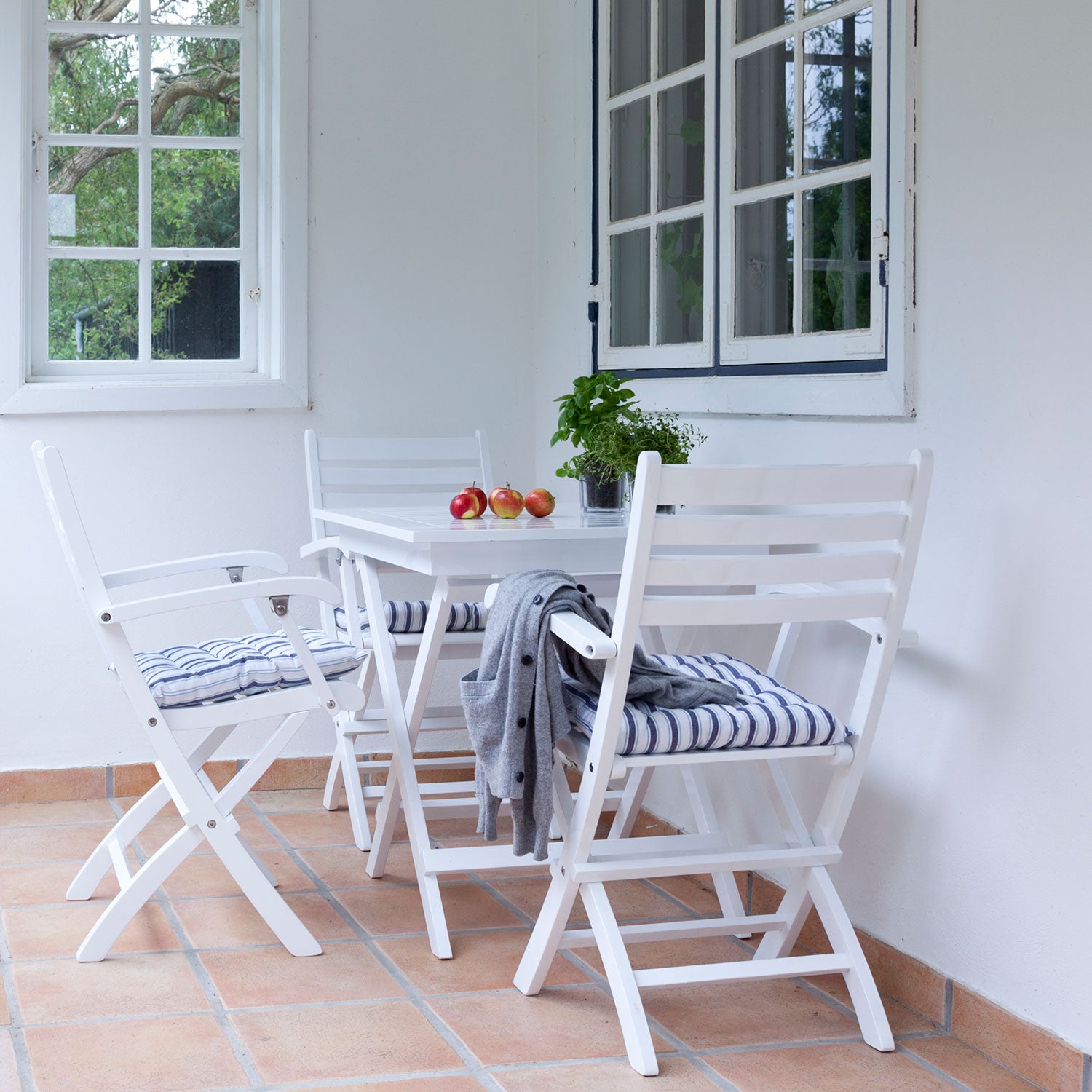 York 70x70 cm Cafébord hvid 