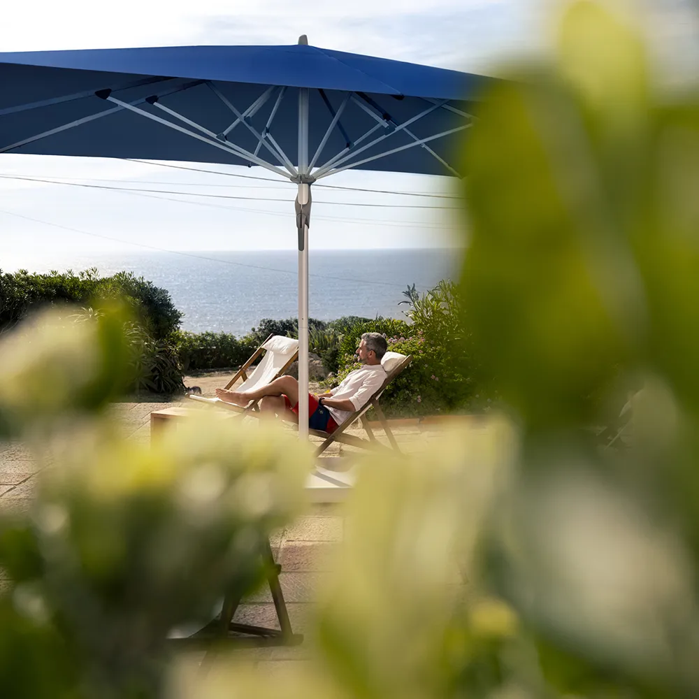 Fortello 350x350 cm parasoll alu Cat.5 806 Forge