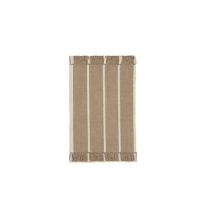 Calm Kelim Teppe 50x70 cm - Dark Sand/Off-white
