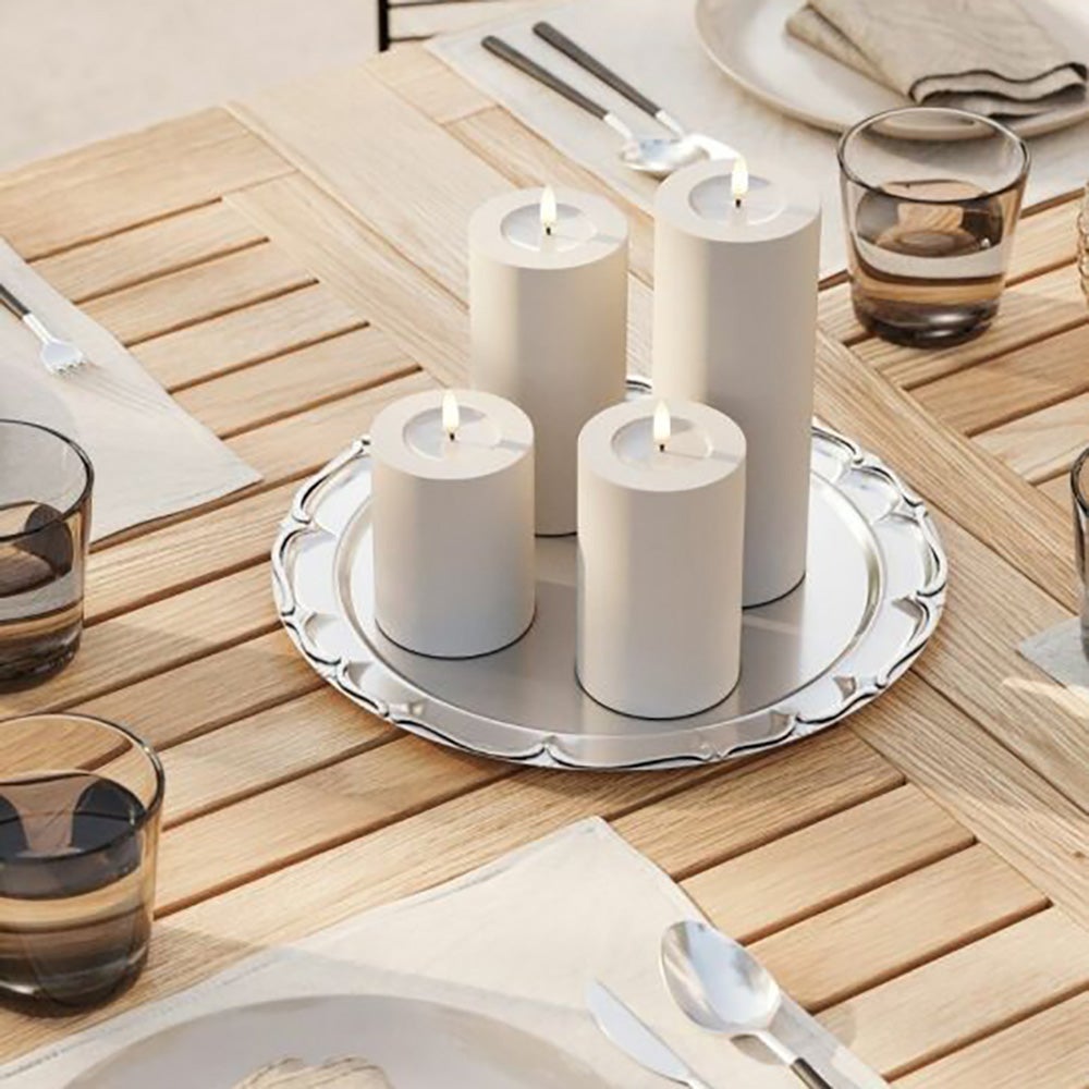  LED utendørs blokklys 7,5x 10 cm sand