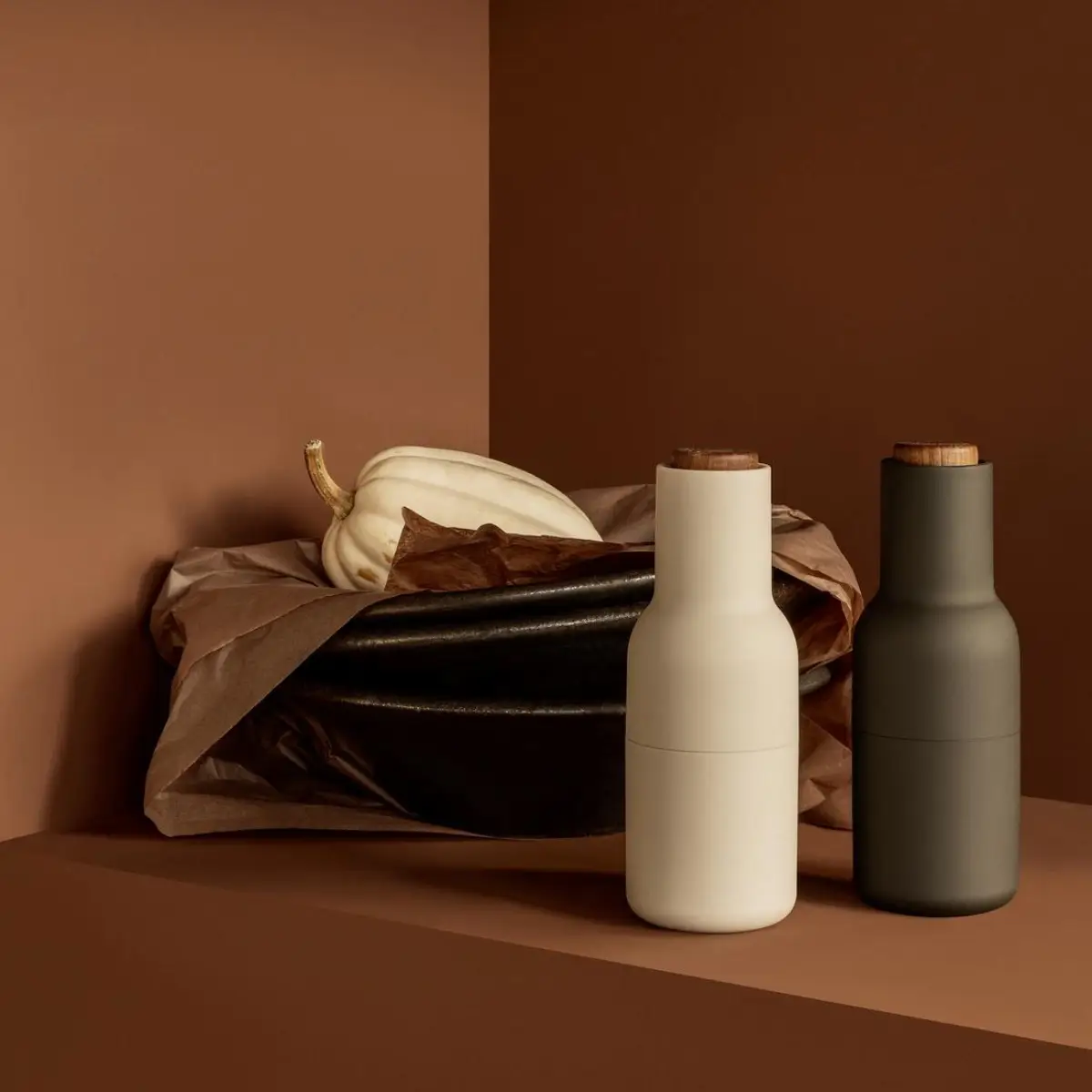 Bottle Grinder 2-pakning Stor - Ask Kull / Bøk